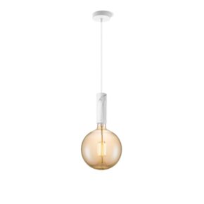 Home sweet home hanglamp Saga marmer Globe g180 - amber