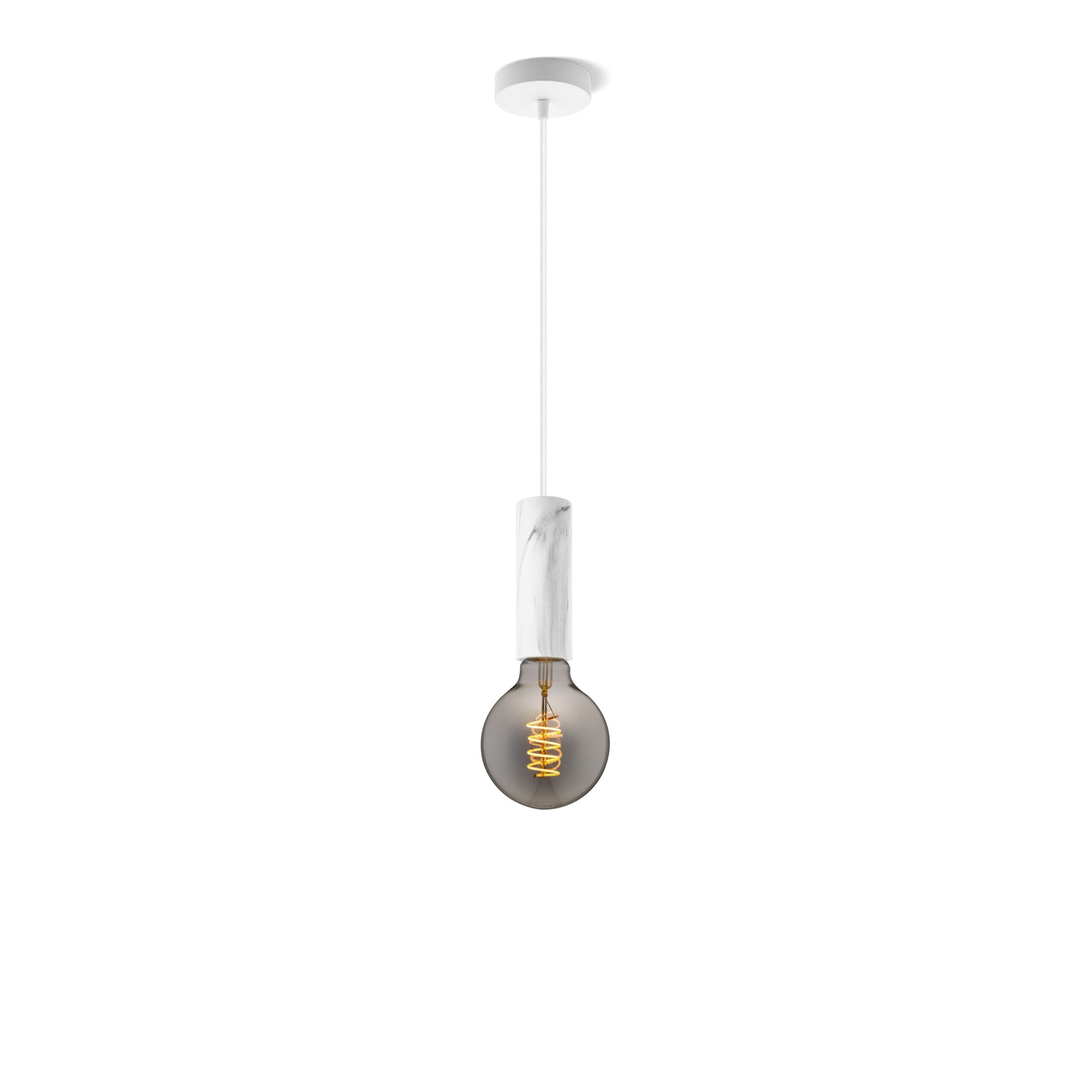 Home sweet home hanglamp Saga marmer Spiral g95 - smoke