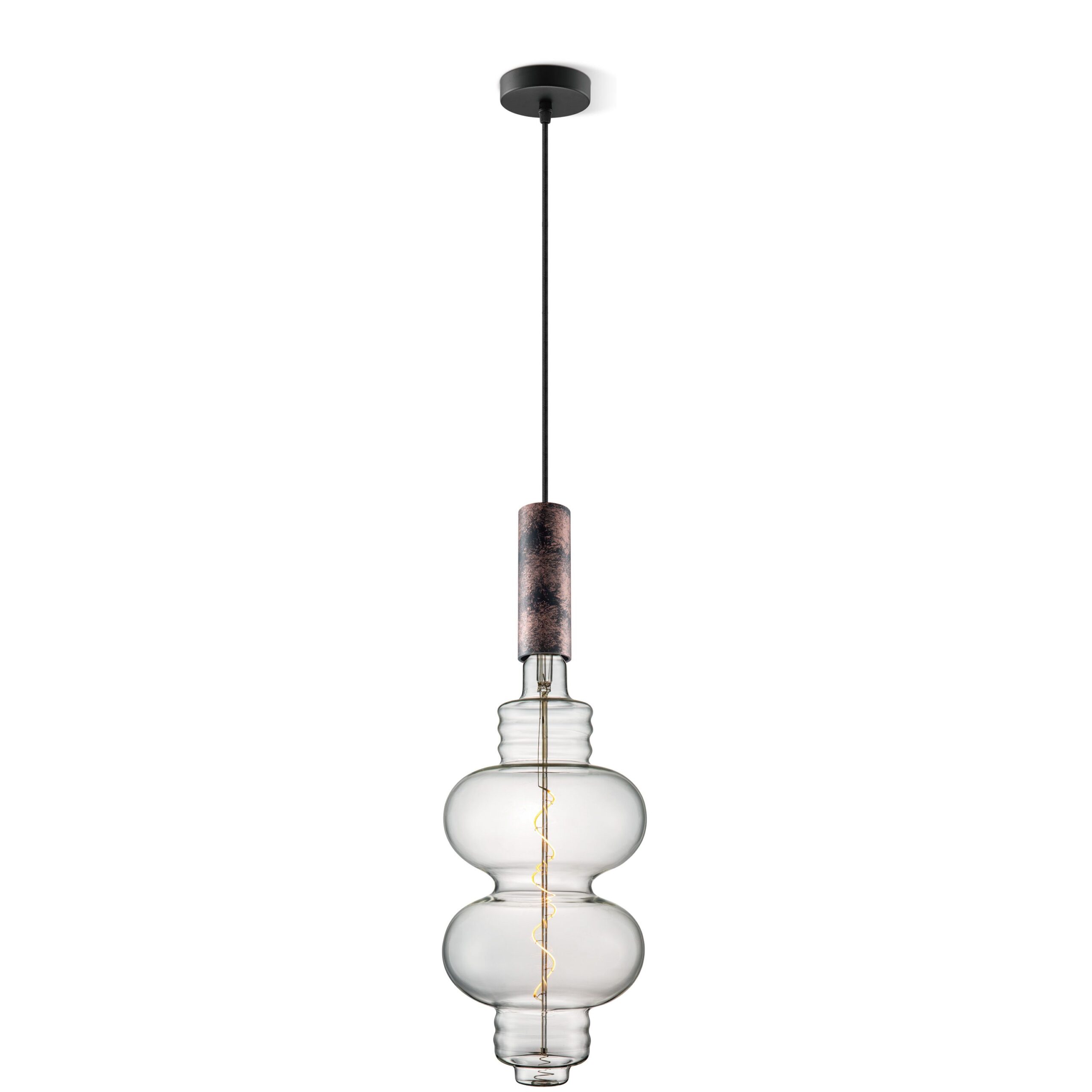 Home sweet home hanglamp Saga roest Diabolo - helder