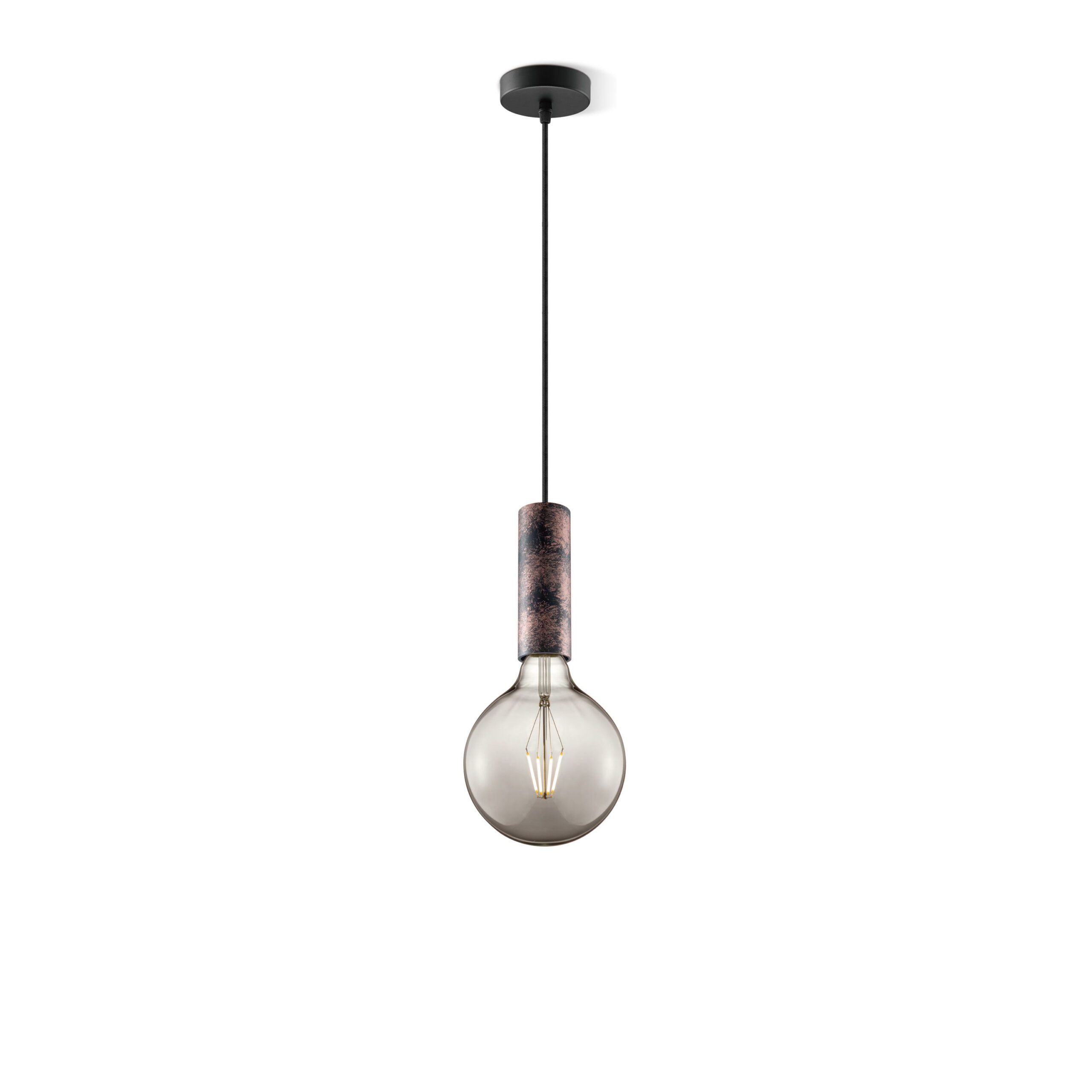 Home sweet home hanglamp Saga roest Globe g125 - smoke