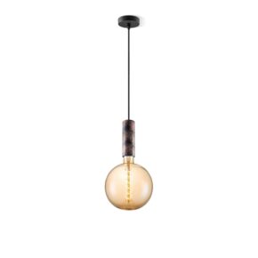 Home sweet home hanglamp Saga roest Spiral g180 - amber