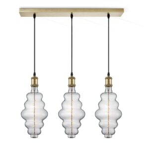 Home sweet home vintage brons hanglamp 3L beam cloud helder