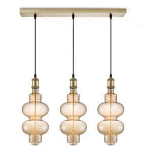 Home sweet home vintage brons hanglamp 3L Beam Diabolo amber