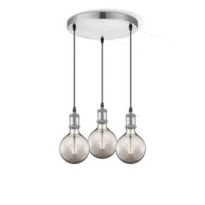 Home sweet home hanglamp Vintage 3L Globe g125 - smoke