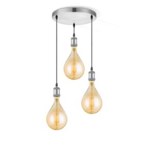 Home sweet home hanglamp Vintage 3L Pear - amber