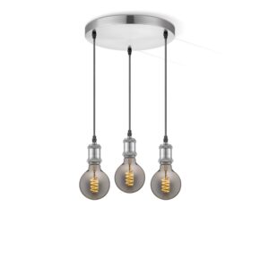 Home sweet home hanglamp Vintage 3L Spiral g95 - smoke