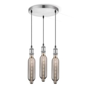 Home sweet home hanglamp Vintage 3L Tube - smoke