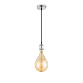 Home sweet home vintage pear hanglamp amber