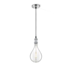 Home sweet home vintage pear hanglamp helder