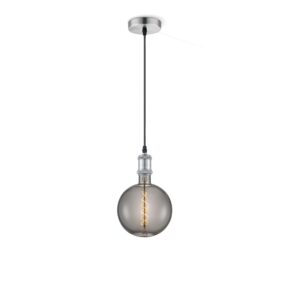 Home sweet home vintage spiral hanglamp g180 mat staal smoke