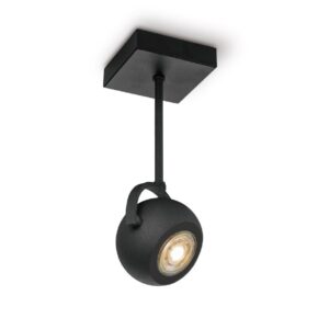 Home sweet home nop ↔ 9,5 cm LED opbouwspot zwart