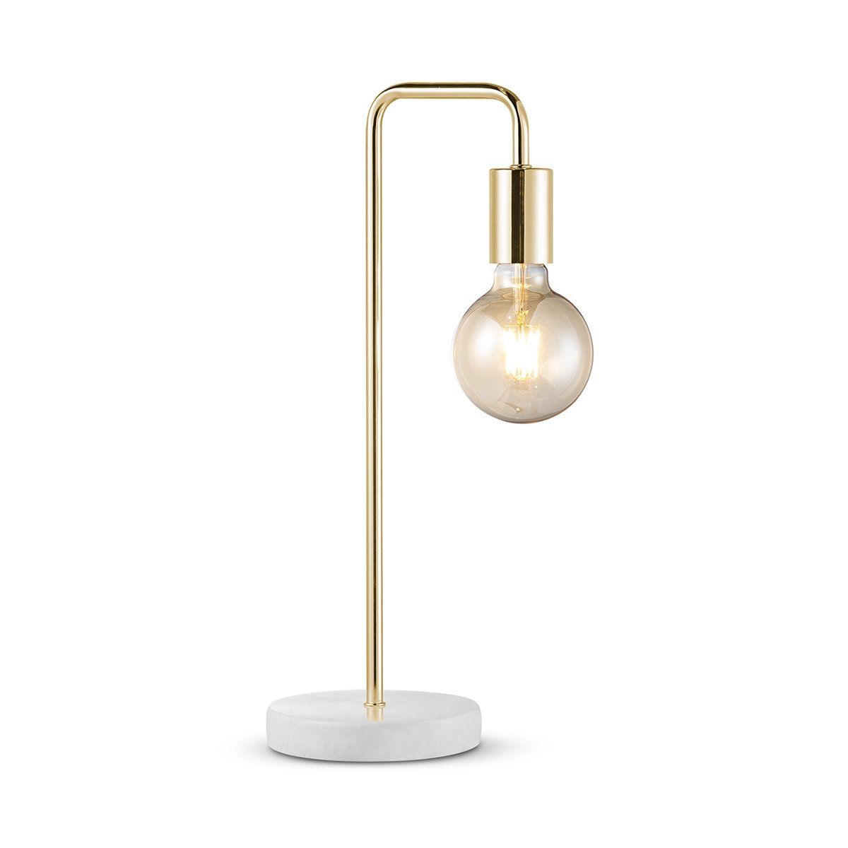 Home sweet home noble marble tafellamp marmer / goudkleur