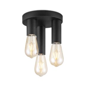 Home sweet home marna LED plafondlamp 3L zwart