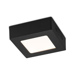 Home sweet home ska 12 LED plafondlamp vierkant zwart