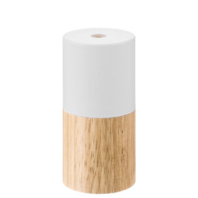 home sweet home combi fitting round e27 white / wood