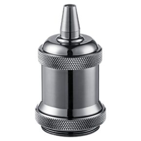 Home sweet home fitting metaal E27 - zwart