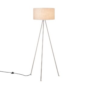 Home sweet home legs vloerlamp mat staal lampenkap Ø 45 linnen