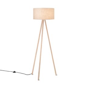 Home sweet home legs wood vloerlamp lampenkap linnen