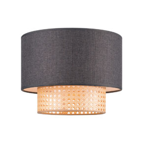 Home sweet home cane weave lampenkap naturel