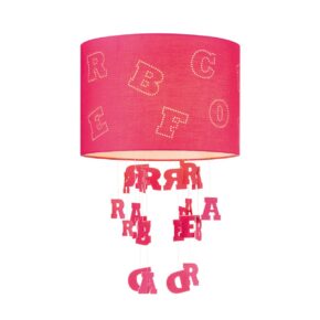 Home sweet home letters lampenkap Ø 30 cm fuchsia