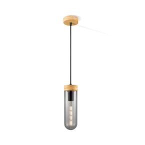Home sweet home capri hanglamp medium hout/glas