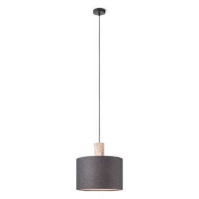 Home sweet home linnen hanglamp 30 cm zwart