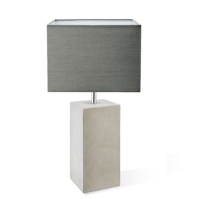 Home sweet home tafellamp Pillar 43 beton & lampenkap Block 25 - antraciet