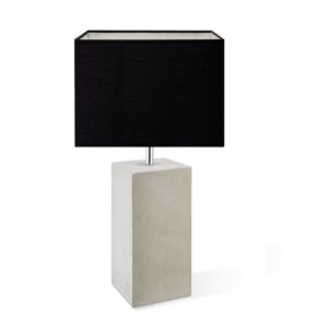 Home sweet home tafellamp Pillar 43 beton & lampenkap Block 25 - zwart