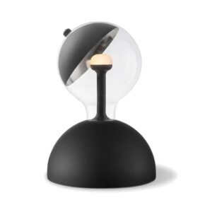 Move Me tafellamp Bumb - zwart / Sphere 5,5W - zwart zilver