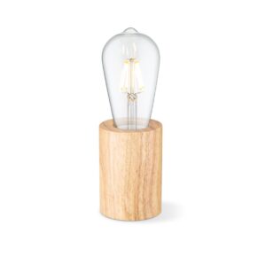 Home sweet home tafellamp voet Eliaz rond - hout