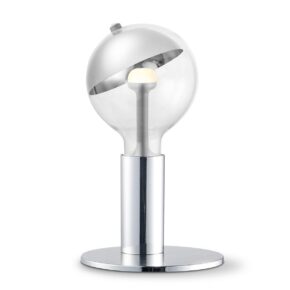 Move Me tafellamp Side - chroom / Sphere 5,5W - zilver