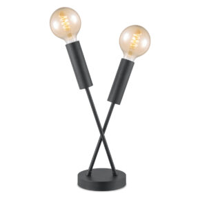 Home sweet home twint tafellamp 2 lichts zwart