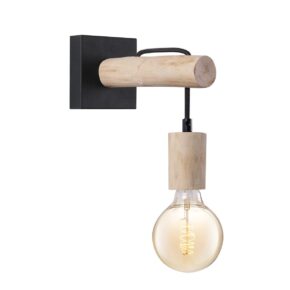 Home sweet home billy wandlamp hout / metaal