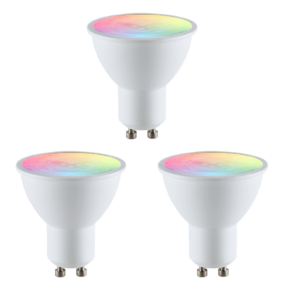 Hue compatible LED spot RGBWW GU10 fitting Zigbee - 5 Watt - Voordeelset van 3