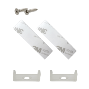 Klemmetjes en 3M tape voor profiel opbouw breed laag