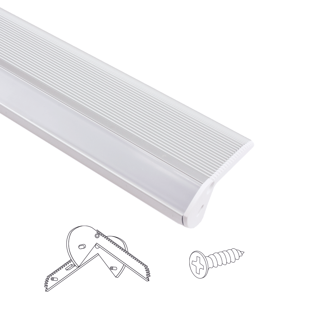 Led profiel 2 meter voor traprand