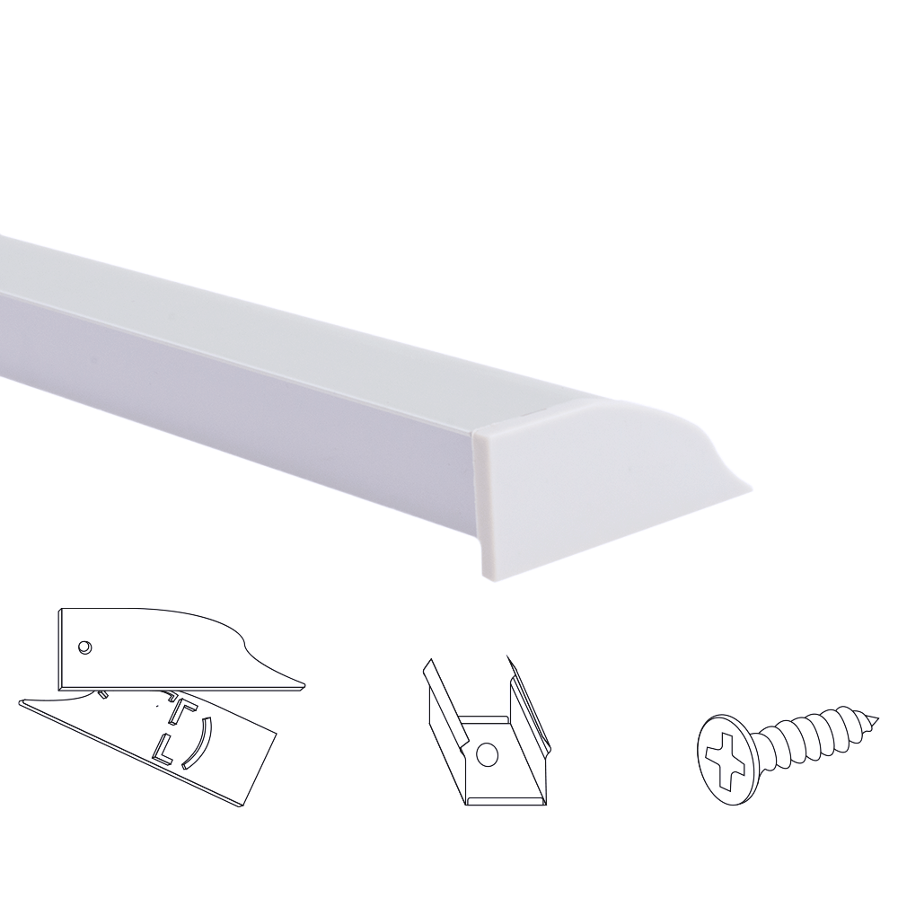 Led profiel 1 meter up light muur profiel