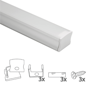 Led strip profiel breed opbouw hoog 1 meter