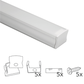 Led strip profiel breed opbouw hoog 2 meter