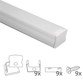 Led strip profiel breed opbouw hoog 4 meter