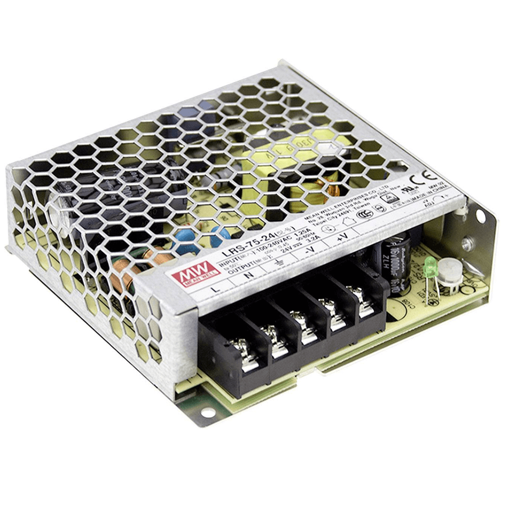 Meanwell professionele voeding 24V 75W LRS-75-24