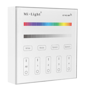 Milight 4-zone RGB/RGBW afstandsbediening paneel touch op batterij