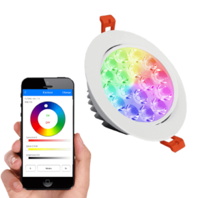 Milight Downlight set RGBWW mét Wifi module 9 watt