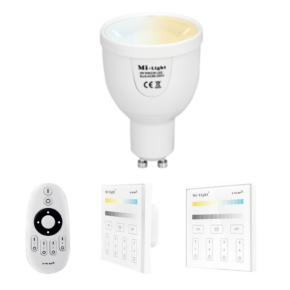 Milight Dual White LED lamp set met afstandsbediening 5W GU10