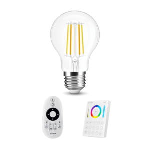 Milight Dual White smart filament lamp 7W E27 fitting - A60 model - Met afstandsbediening