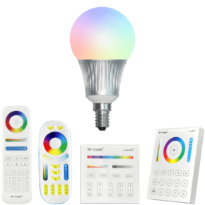 Milight RGBW Wifi led lamp set met afstandsbediening 5W E14