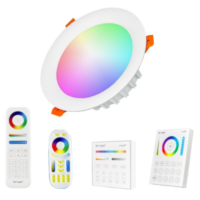 Milight RGBWW led inbouw downlight set met bediening 18 Watt
