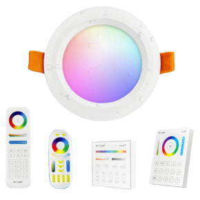 Milight RGBWW led inbouwspot downlight set met afstandsbediening - 6 Watt