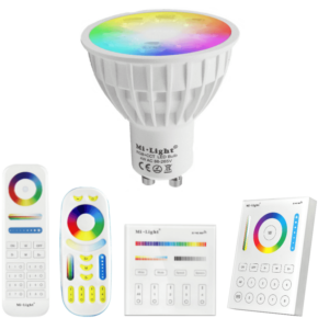 Milight RGBWW Wifi LED lamp set met afstandsbediening 4W GU10