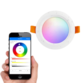 Milight set RGBWW led inbouwspot downlight mét Wifi module - 6 Watt